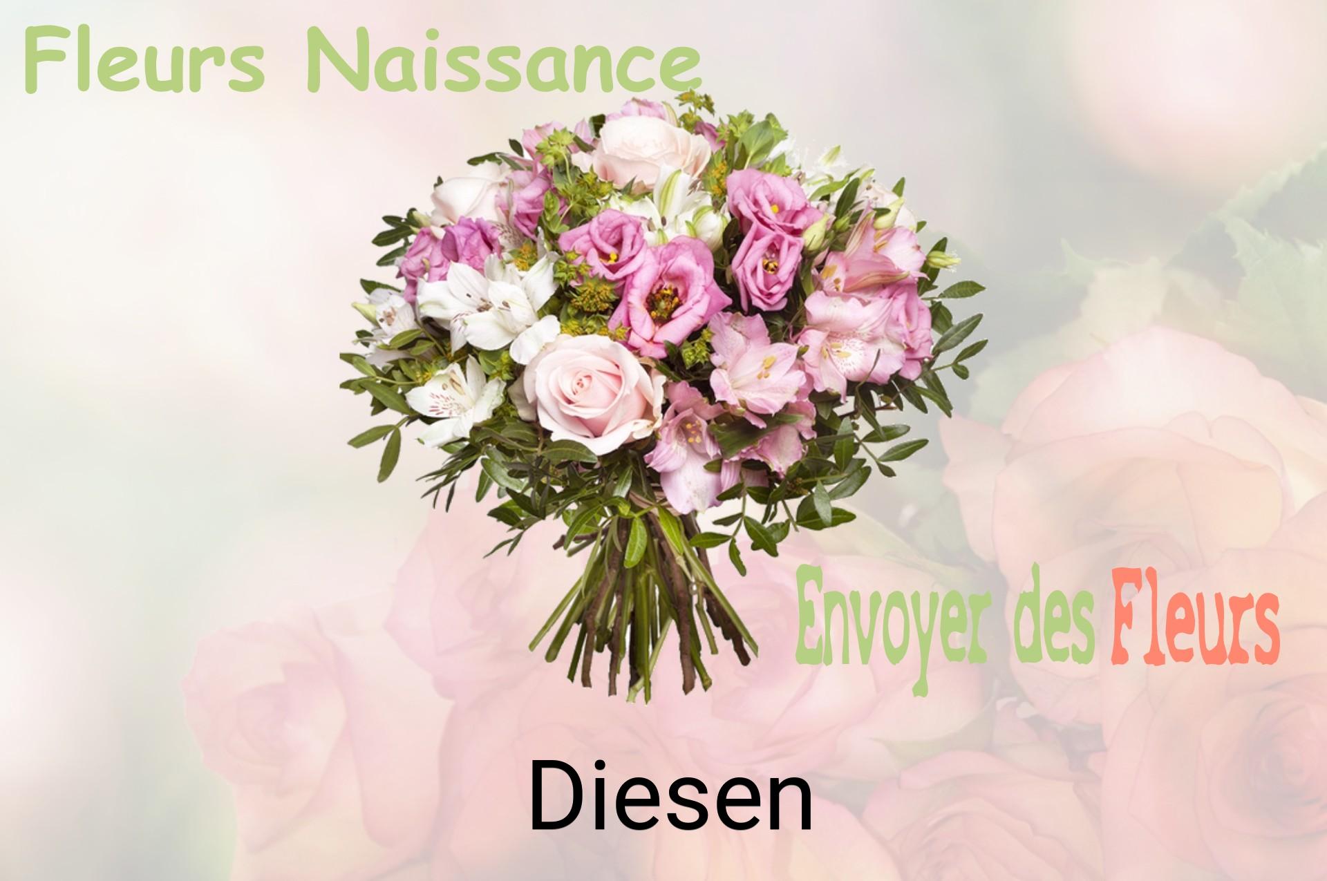 Bouquet de fleurs de naissance livré à Diesen